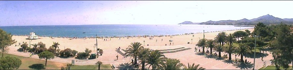 Argeles beach in August